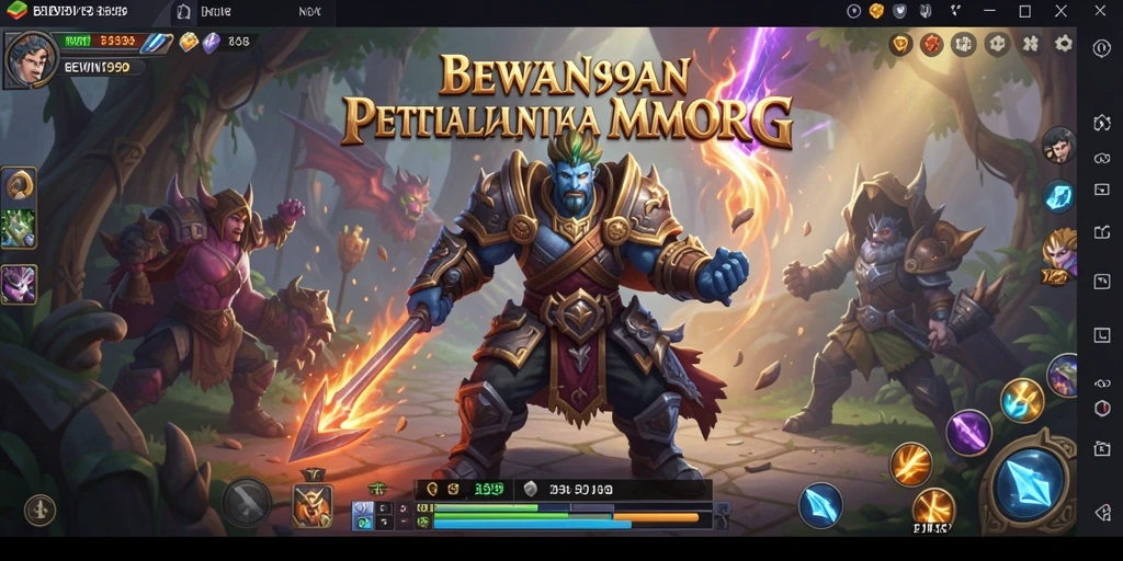 Tampilan gameplay epik di dunia fantasi BEWIN999.