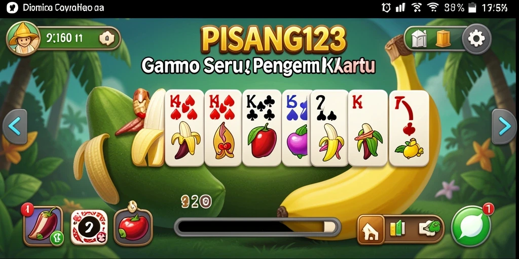 Screenshot gameplay PISANG123 menampilkan aksi seru domino.