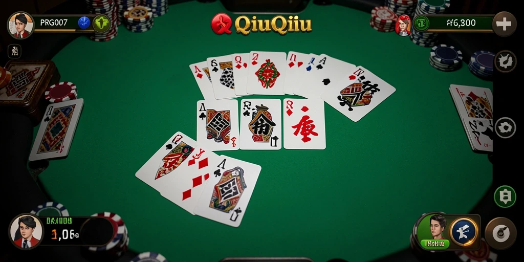 Screenshot gameplay QiuQiu yang seru dan kompetitif.
