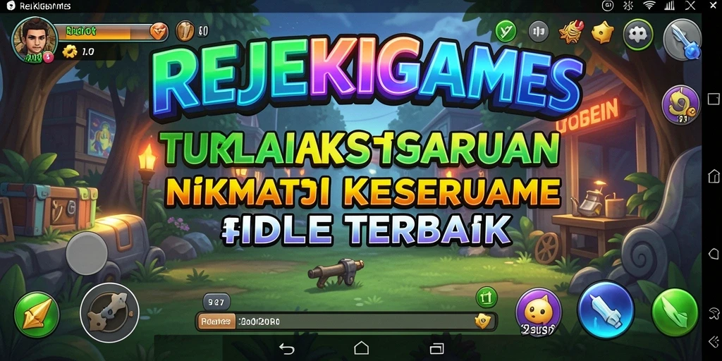 Screenshot gameplay REJEKIGAMES yang menarik dan penuh warna.