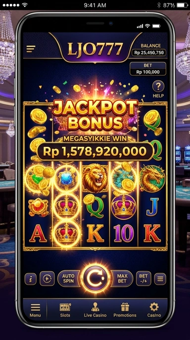 Layar unduh aplikasi terbaru di platform ljo777.